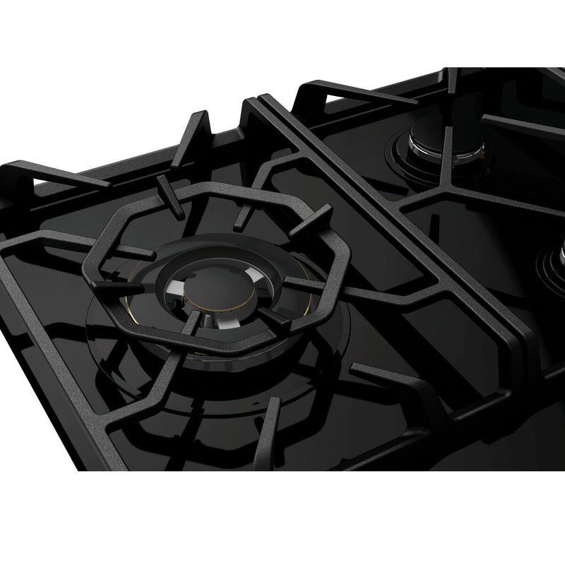 Westinghouse WHG959BD 90cm 5 Burner Black Glass Gas Cooktop - New in Box Clearance and Seconds Discount