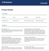 Westinghouse WHI942BE 90cm Induction Cooktop - Carton Damage Discount