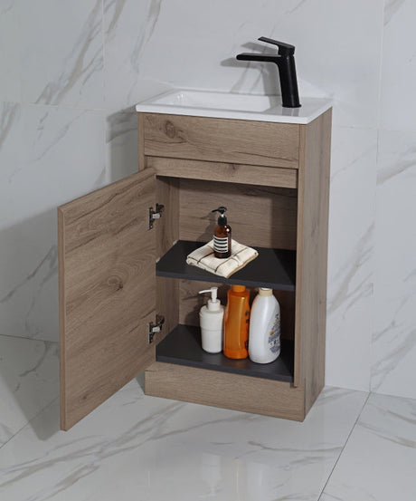 Aulic Revit 450mm Floorstanding Vanity With Ceramic Top CA20-465-CT26 Vanity Units