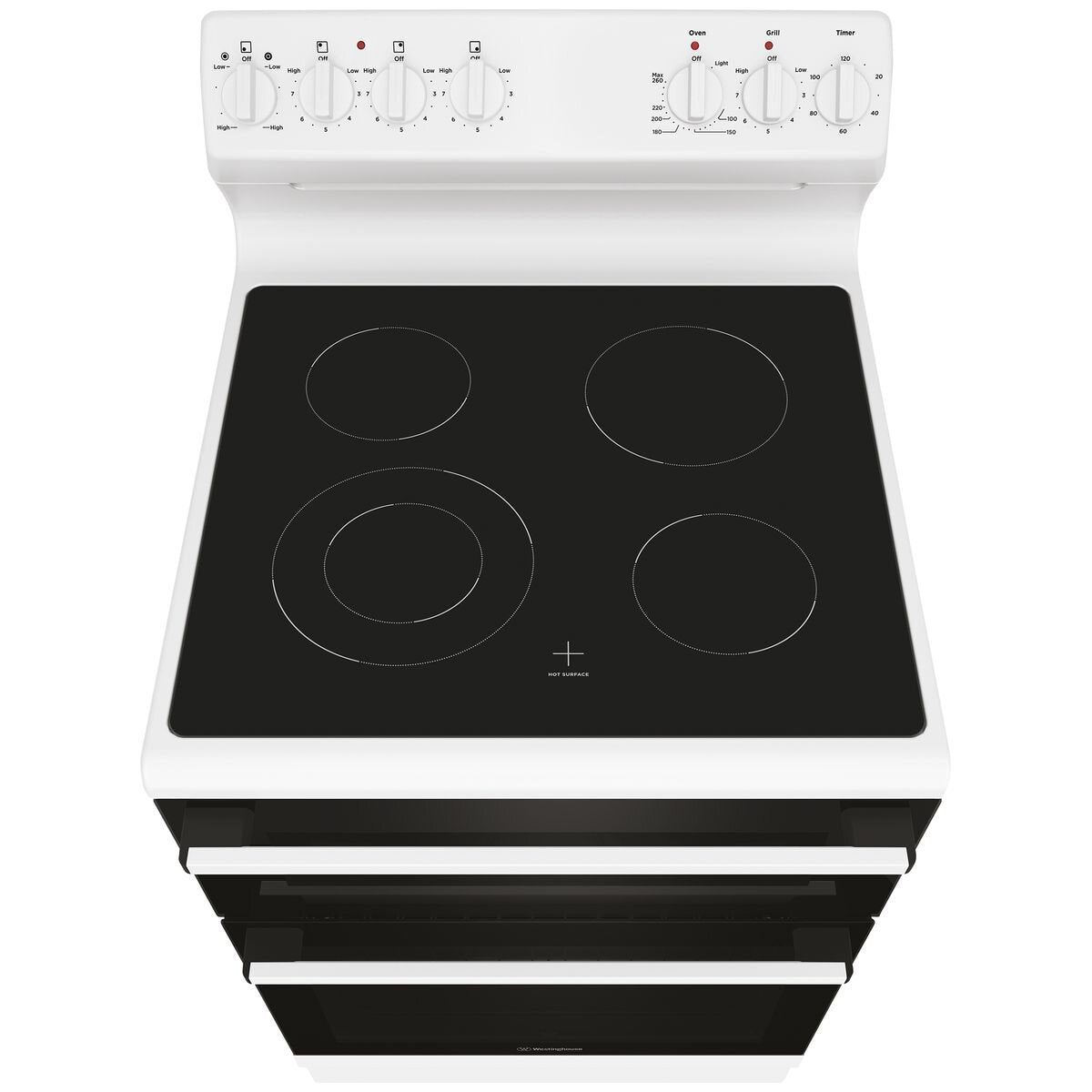 Westinghouse WLE642WCB 60cm Freestanding Fan Forced Electric Oven/Stove - Westinghouse Seconds Discount