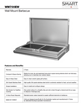 Smart WM700EW Wall Mount Electric BBQ in Stainless Steel