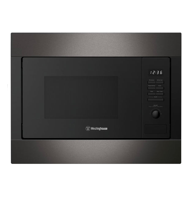 Westinghouse WMB2522DSC 25L Built-In 900W Microwave, Dark Stainless Steel - Westinghouse Factory Seconds