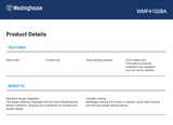 Westinghouse WMF4102BA 1100W 40L Microwave Oven - Westinghouse Factory Seconds