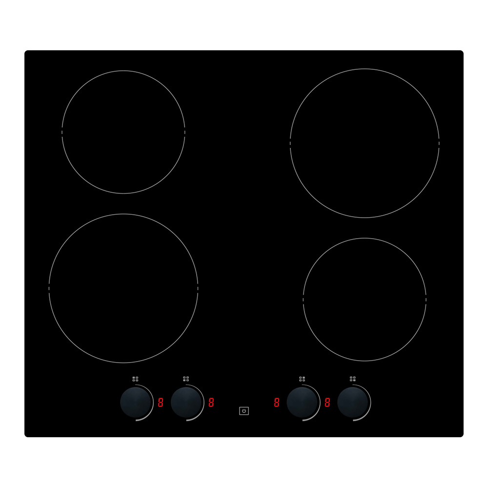 Whirlpool WRK6140AUS 60cm 4 Zone Built In Ceramic Cooktop with Knob Control