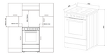 Whirlpool WS67V9KMB 60cm Ceramic Freestanding Oven in Black