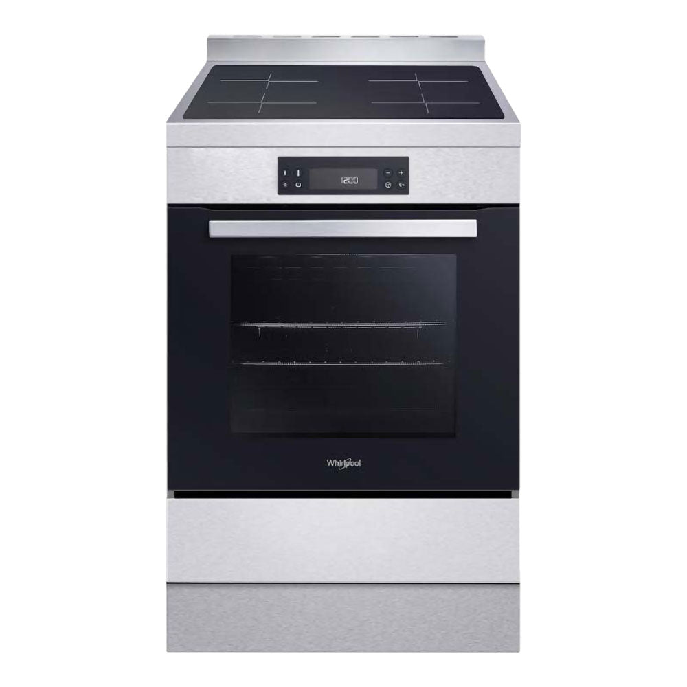 Whirlpool WS68I9SPX 60cm Induction Freestanding Pyrolytic Oven in Inox