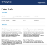 Westinghouse WSD36HWA 3.6kW Split System Reverse Cycle Air Conditioner - Westinghouse Clearance Discount