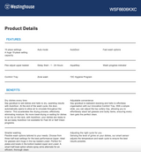 Westinghouse WSF6606KXC 60cm Dark Stainless Steel Freestanding Dishwasher - Westinghouse Factory Seconds