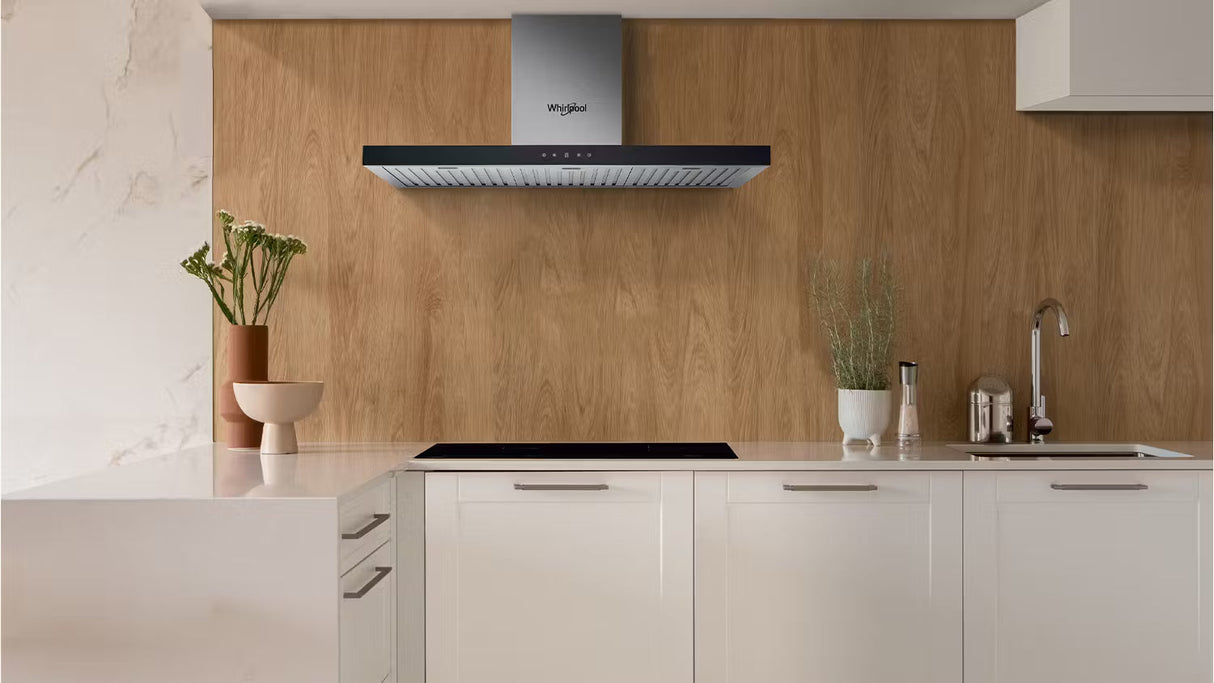 Whirlpool WT9BTAXA 90cm Auto Clean T-Box Canopy Rangehood Stainless Steel