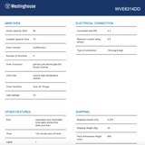 Westinghouse WVE6314DD 60m Dark Stainless Steel Electric Oven - Westinghouse Seconds Discount