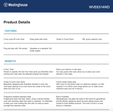 Westinghouse WVE6314WD 60cm White Electric Oven - Westinghouse Seconds Discount