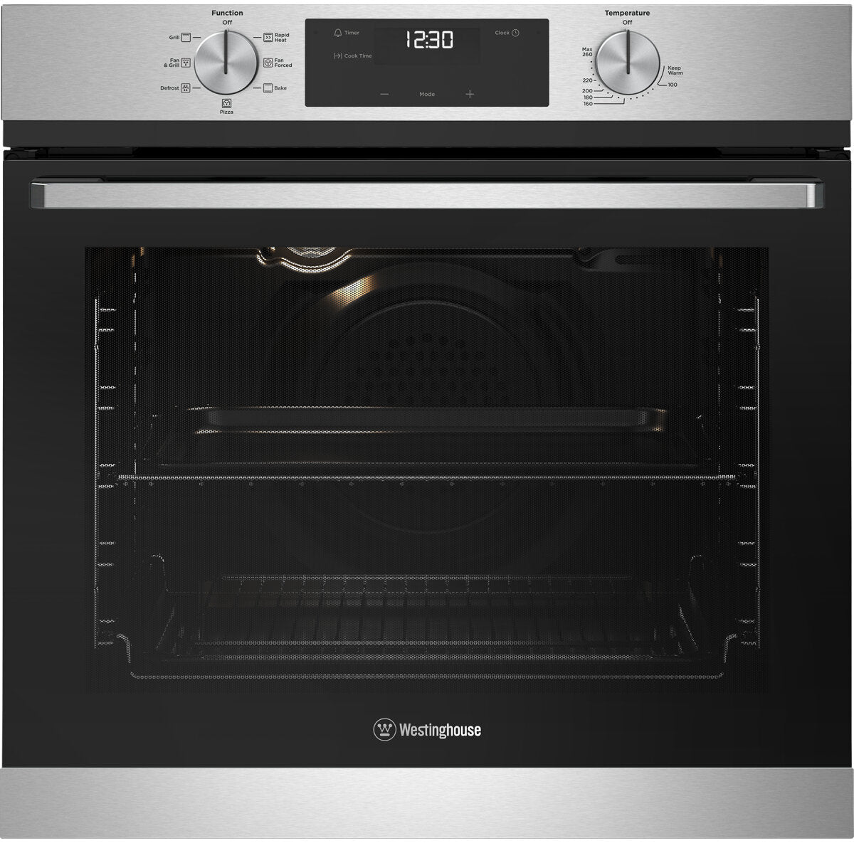 Westinghouse WVE6515SDA 60m Stainless Steel Electric Oven - Westinghouse Seconds Discount