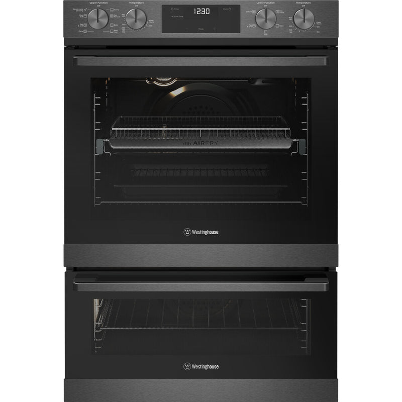 Westinghouse WVE6526DD 60cm Dark Stainless Steel Electric Built-In Double Oven - Westinghouse Seconds Discount