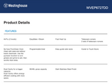 Westinghouse WVEP6727DD Pyrolytic Duo Wall Oven – Westinghouse Factory Seconds