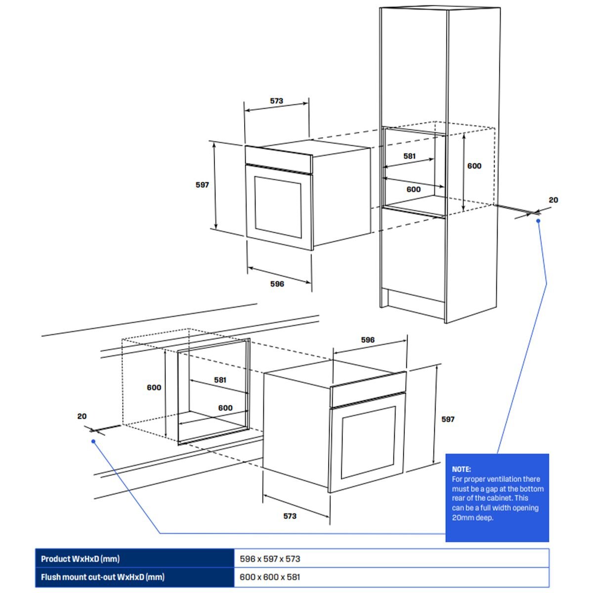 Westinghouse WVEP6918DD 60cm Multi-Function Pyrolytic Oven with AirFry and Steam Roast, Dark Stainless Steel - Factory Seconds