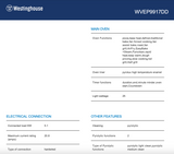 Westinghouse WVEP9917DD 90cm Pyrolytic Electric Built-In Oven - Factory Seconds Discount