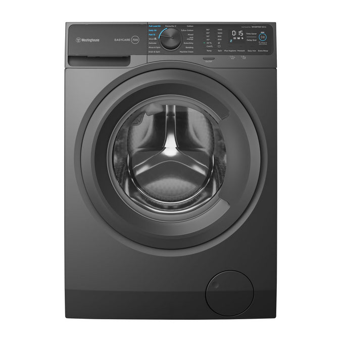 Westinghouse WWF1044M7SA 10kg Dark Onyx EasyCare 700 Front Load Washing Machine - Factory Seconds