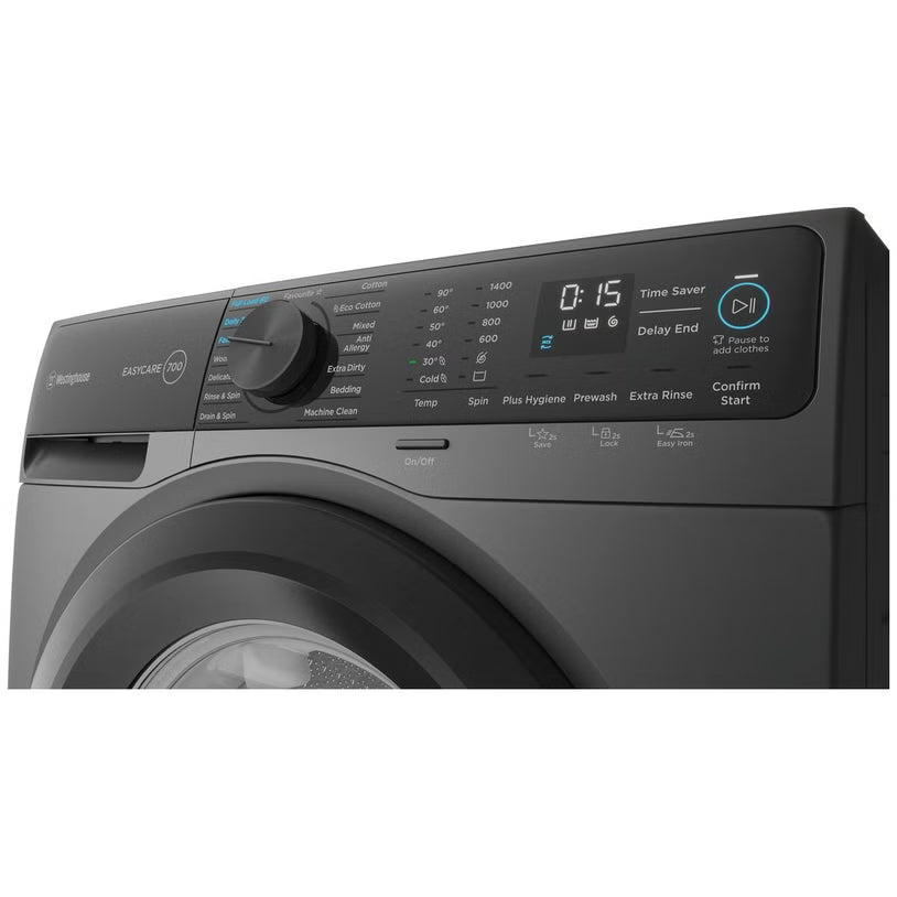 Westinghouse WWF1044M7SAS EasyCare 700 10kg Front Load Washing Machine, Grey - Westinghouse Factory Seconds (Copy)