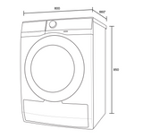 Westinghouse WWF1044M7SAS EasyCare 700 10kg Front Load Washing Machine, Grey - Westinghouse Factory Seconds (Copy)