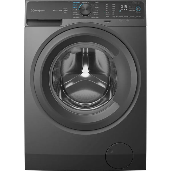 Westinghouse WWF1044M7SA 10kg Dark Onyx EasyCare 700 Front Load Washing Machine - Westinghouse Seconds Discount