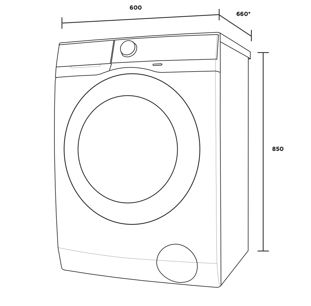 Westinghouse WWF1044M7WA 10kg White EasyCare 700 Front Load Washing Machine - Westinghouse Factory Seconds