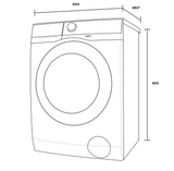Westinghouse WWF1044M7WA 10kg White EasyCare 700 Front Load Washing Machine - Westinghouse Factory Seconds
