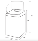 Westinghouse WWT9084C7WA 9kg Top Load Washing Machine - Westinghouse Seconds Discount