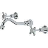 Fienza 336102 Lillian Shepherds Crook Bath Set Chrome Tapware 3 Piece