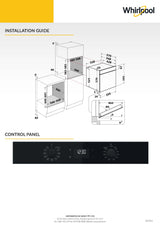Whirlpool W4OMK58RU1BA 60cm Multi-Function Hybrid Hydrolytic/Pyrolytic Clean Oven in Black