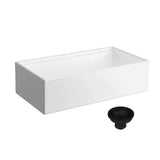 Seima 192536 Odessa 920 Ceramic Butler Sink, Single Bowl, 915x485mm Workstation, White Gloss with Black Basket Waste & Grid