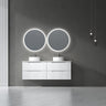Aulic Windsor Round LED Mirror 900mm Matte White LMWIN-900-MW Matte White Mirrors