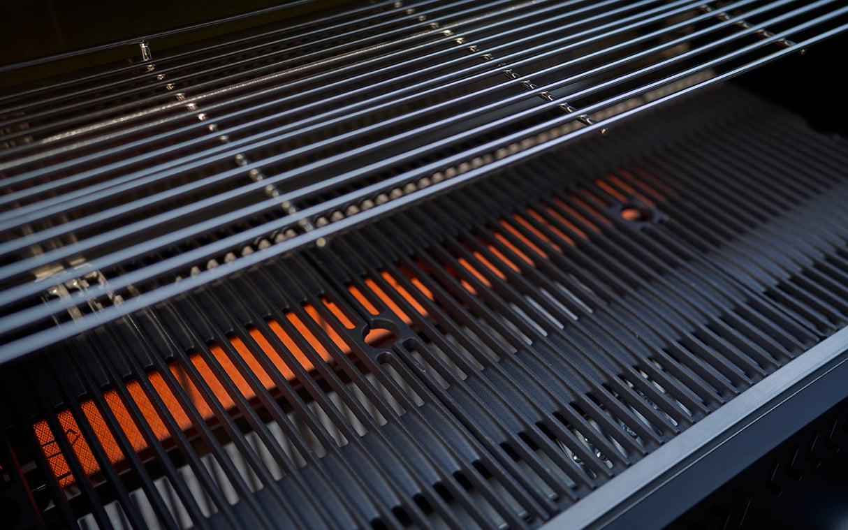 Crossray TCX4FL-B XPlor 4 Burner Gas Inbuilt BBQ, Black Finish