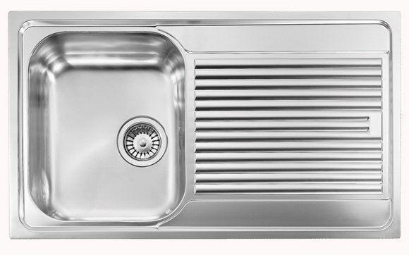 Abey ZEN-2 Italian Made Single Bowl Single Drainer Stainless Steel Sink (Special Order)