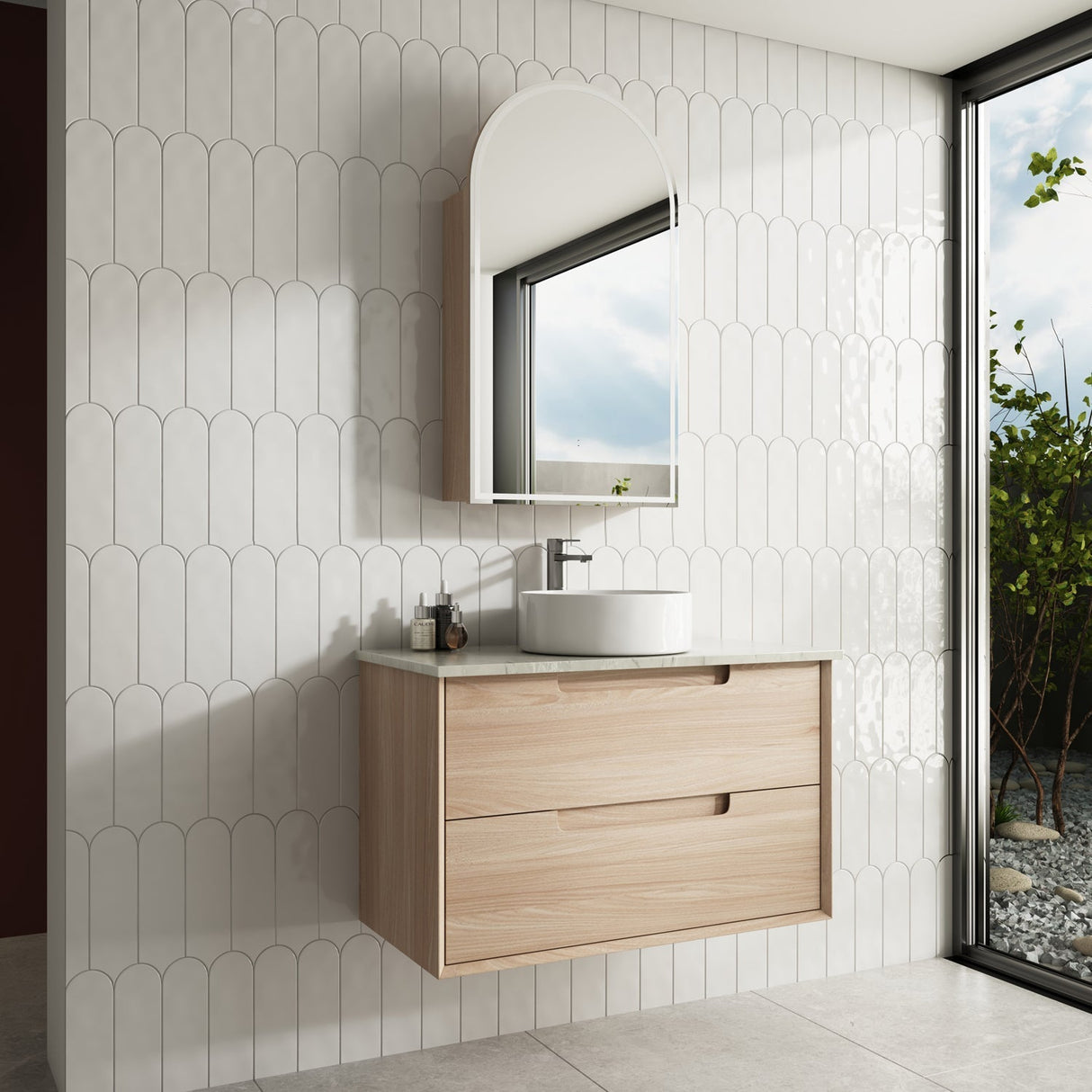 Aulic Ainsley 900mm Wall Hung Vanity CAWH54-900-ST Vanity Units