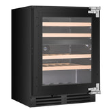 Artusi AINT119GWE 39 Bottle Dual Zone Integrated Wine Cabinet, Black