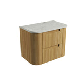 Aulic 900mm Varcelli Tier Wall Hung Vanity CAWH54-900-ST Alpine - Stone Top Vanity Units
