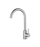 Seima 193147 Anson Gooseneck Sink Mixer, Lead Free, Brushed Stainless Steel