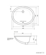 Seima 191469 Arko 203 Undermount Basin with Overflow, White, No Taphole