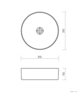 Seima 191858 Arko Above Counter Basin, Matte White Silk