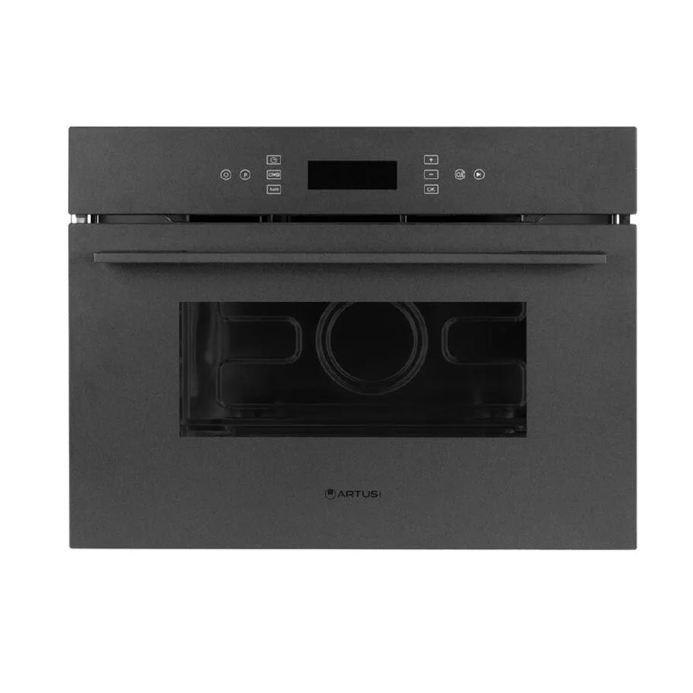 Artusi AMO45NB 60cm x 45cm Built-In Microwave, Black Glass