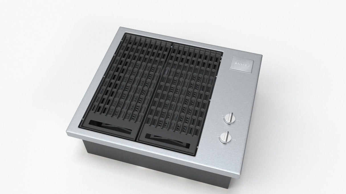 Artusi ABBQM3 60cm Built-In Gas Barbecue, Stainless Steel