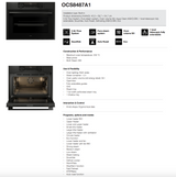 ASKO 45cm Compact Craft Combination Oven with Full Steam Graphite Black OCS8487A1 - ASKO Factory Seconds - Compact