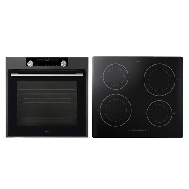 ASKO 60cm Anthracite Electric Oven & Induction Cooktop Bundle ASKO02 - New Clearance - Packages