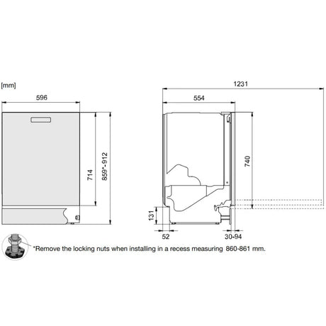 ASKO 60cm Style Built-In Dishwasher Black Steel DBI766IQXXLBSAU - ASKO Factory Seconds - Built Under Dishwashers
