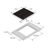 ASKO 64cm 4 Zone Induction Cooktop HID654GC - ASKO Factory Seconds - Induction Cooktop
