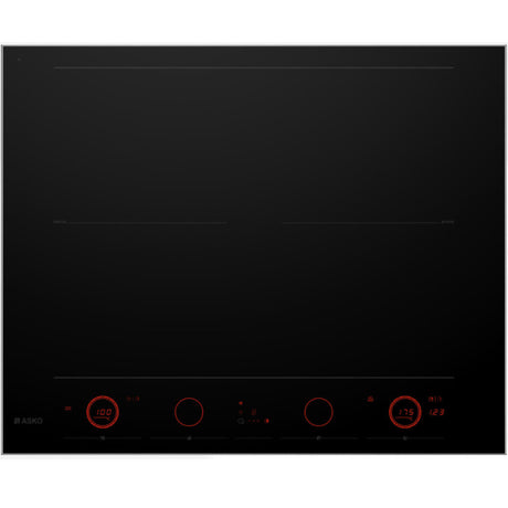 ASKO 64cm 4 Zone Induction Cooktop HID654GC - ASKO Factory Seconds - Induction Cooktop