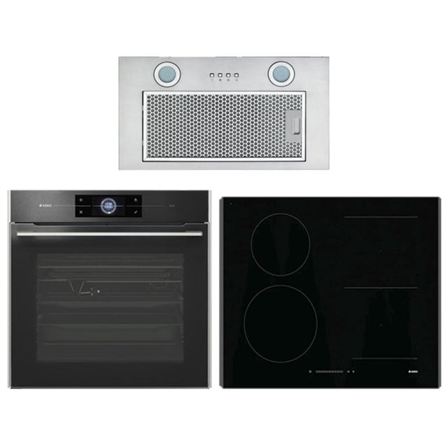 ASKO AO10 Bundle OP8678G 60cm Elements Pyrolytic Oven HI1621G 60cm Induction Cooktop & Undermount Rangehood - ASKO
