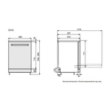 ASKO HDFS143BSAU 60cm Core Freestanding Dishwasher Stainless Steel - ASKO Factory Seconds - Standard Dishwasher