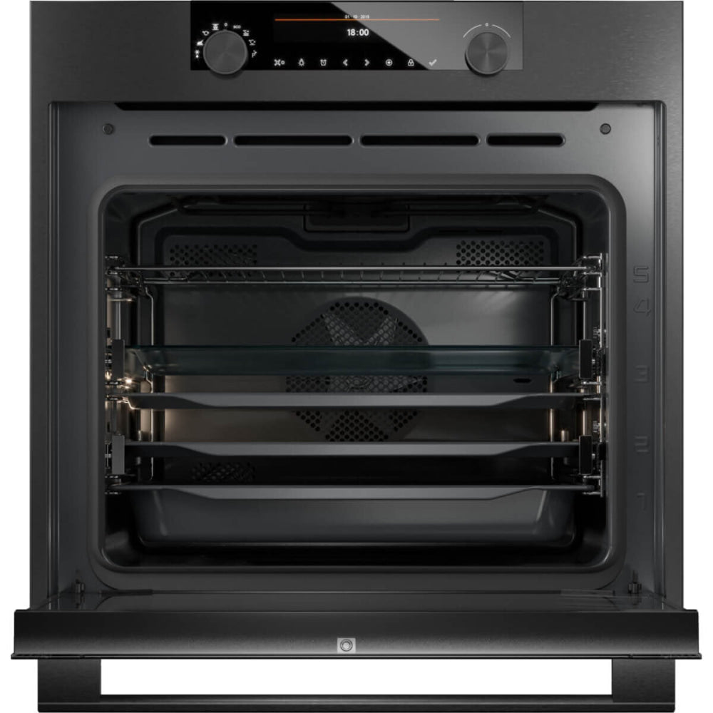 ASKO OP8687B 60cm Pyrolytic Built-In Craft Oven Black Steel - ASKO Carton Damage Clearance - Electric oven