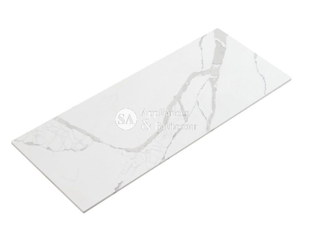 Aulic 1200mm Curva White Fluted Wall Hung Vanity CAWH46-1200-ST Palis Stone Top Vanity Units